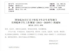 精神卫生服务体系建设规划